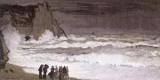 Claude Monet Rough Sea at Etretat Spain oil painting artist